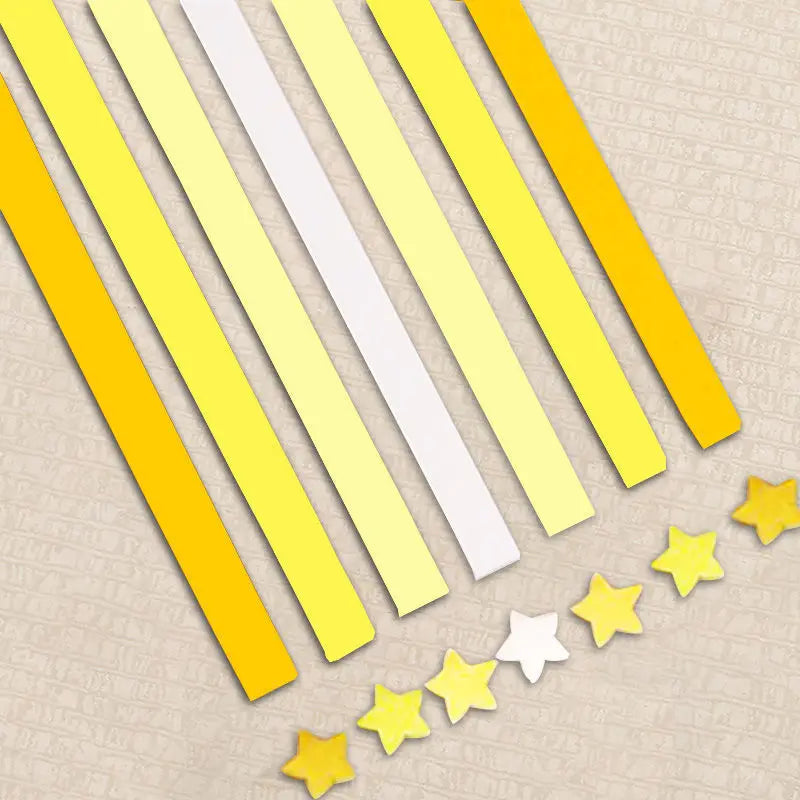 Lucky Star Origami Paper Strips Set – 540 Sheets, 27 Colors