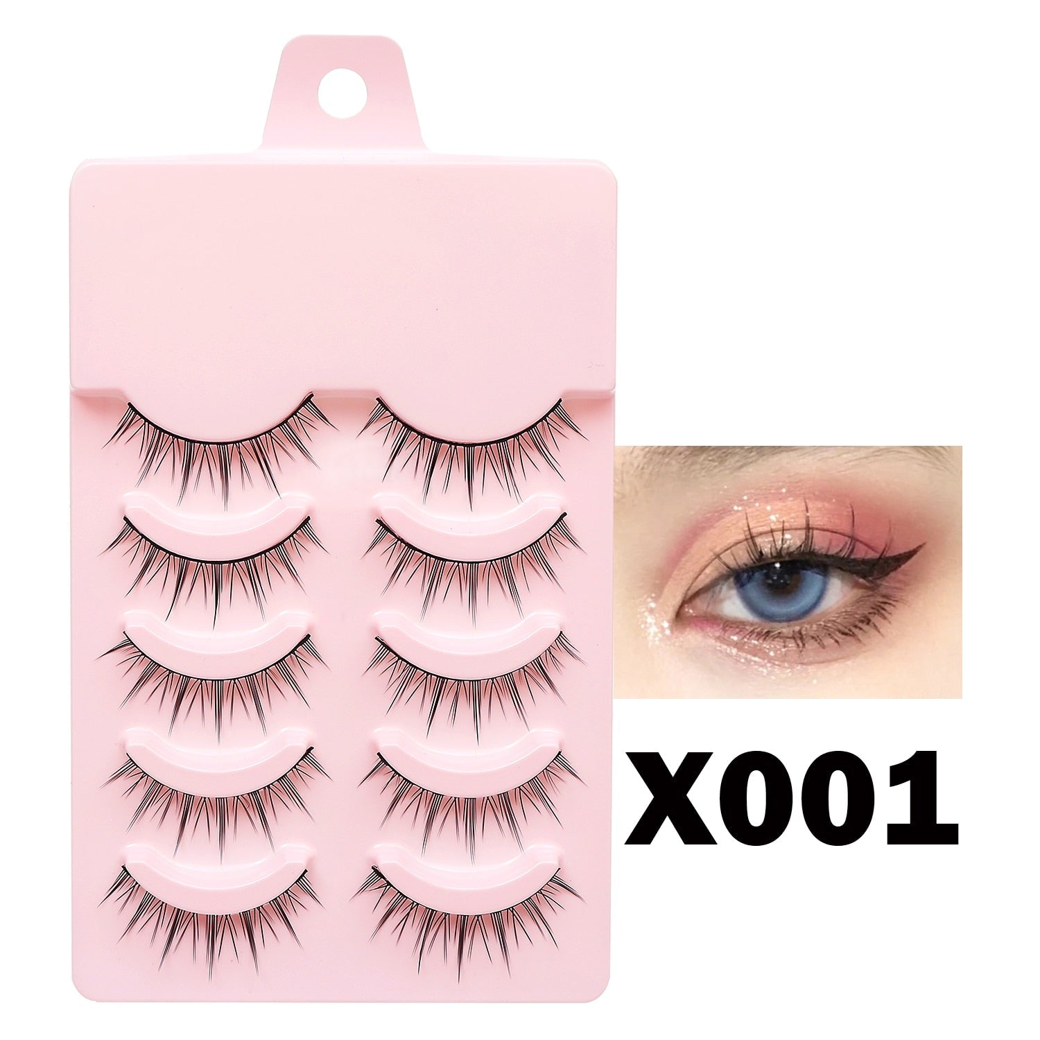 Manga Lashes Soft Natural Eyelashes Thick False Eyelashes