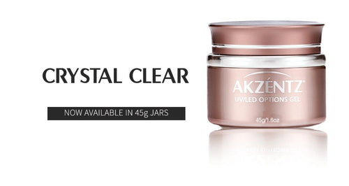 Akzentz Options Soak-Off Gel - Crystal Clear 45g