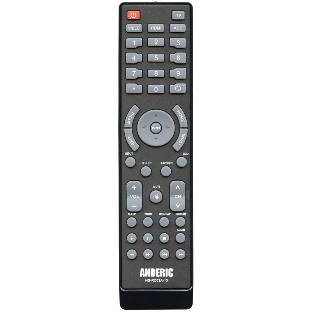 Anderic NSRC03A13 Replacement TV Remote Control for Insignia - NS-RC03A-13