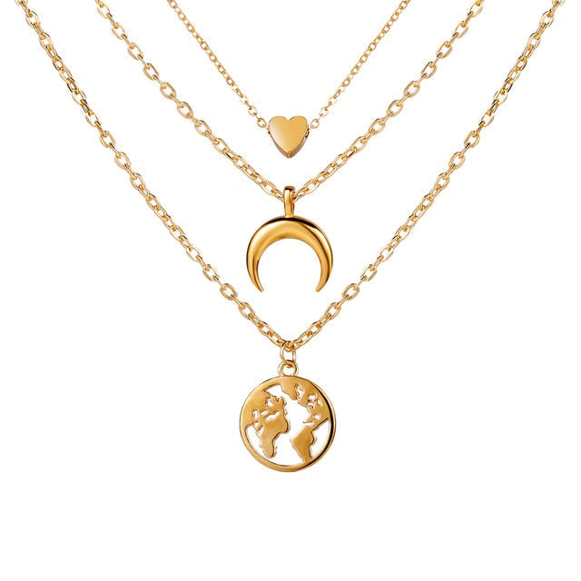Gold Plated Necklaces Choker for Women,