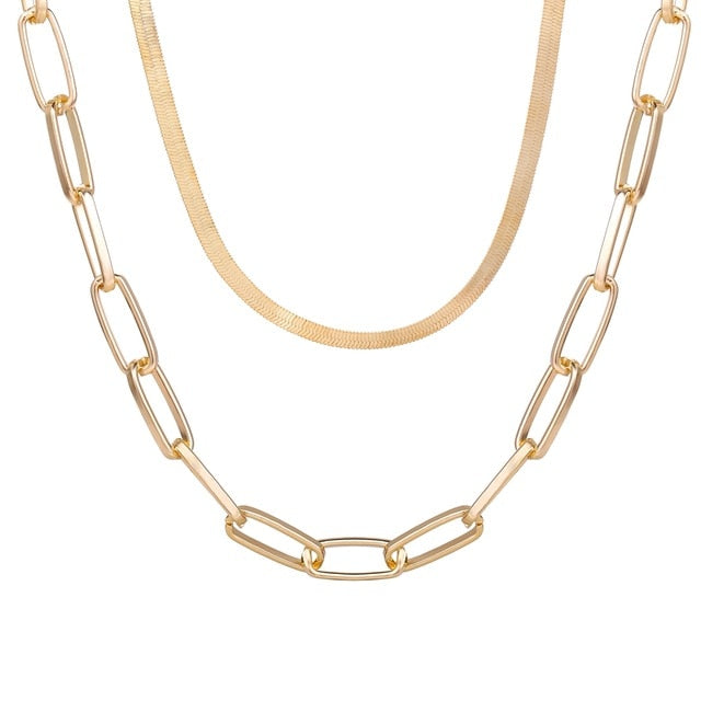 Gold Plated Necklaces Choker for Women,