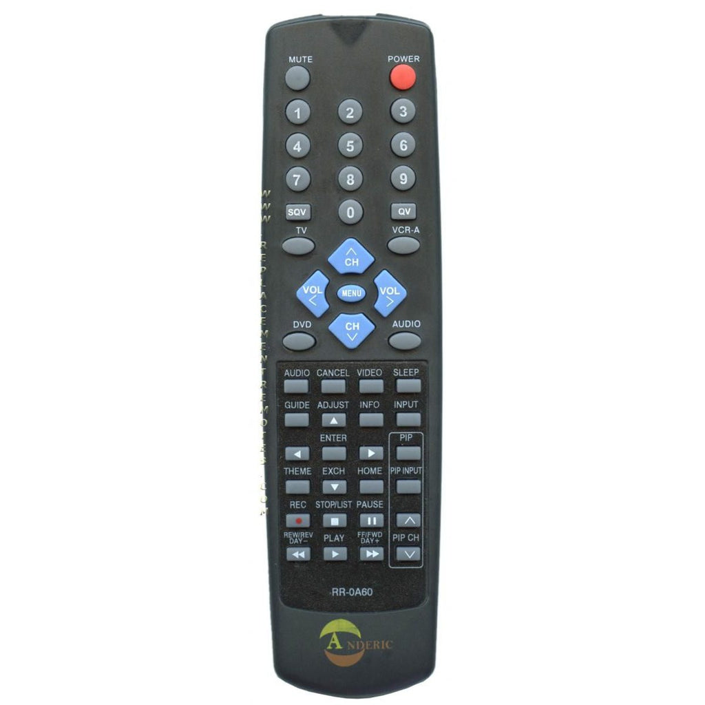 Anderic RR0A60 Replacement TV Remote Control for Mitsubishi 290P080A60 and Others