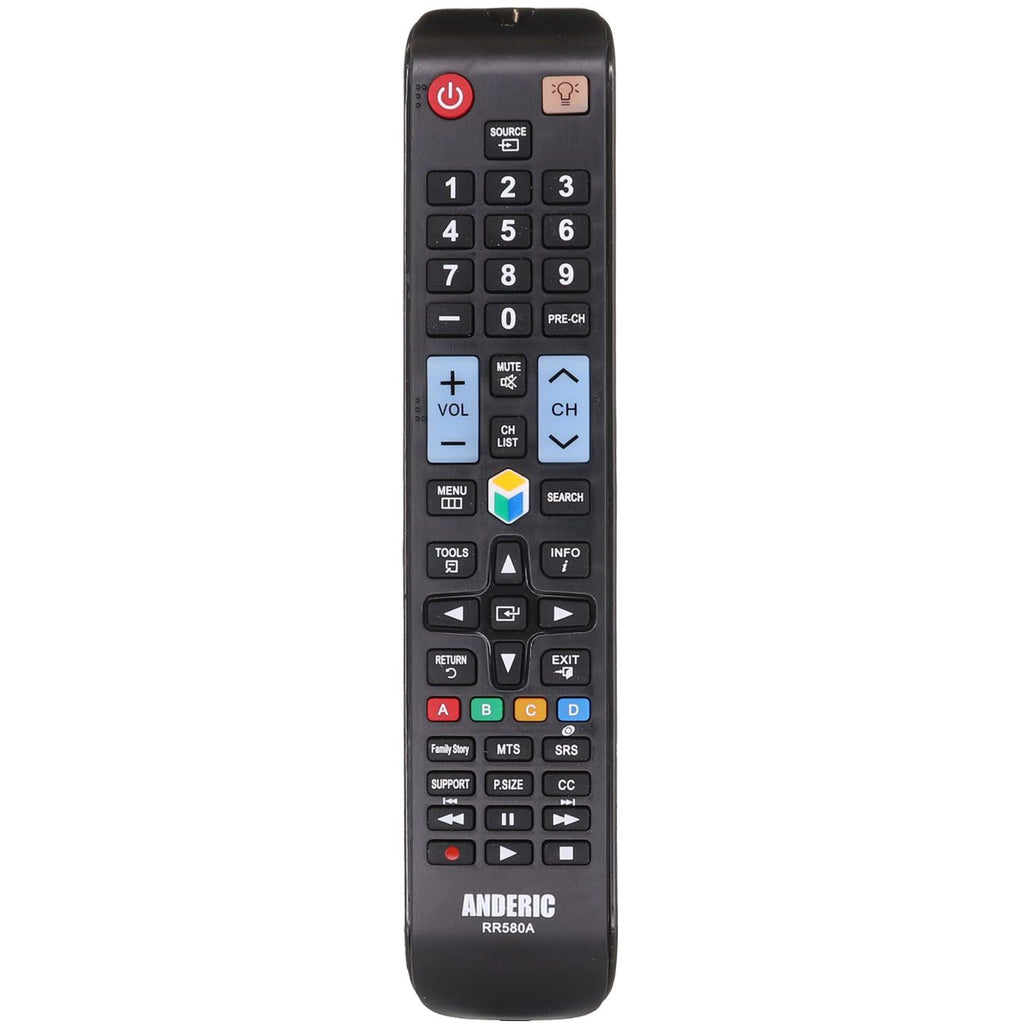 Anderic RR580A Replacement Smart TV Remote Control for Samsung AA59-00580A and All Similar Models | IR