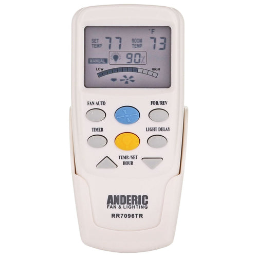 Anderic RR7096TR Thermostatic Ceiling Fan Remote Control with Reverse Key | CHQ7096T, CHQ8BT7096T