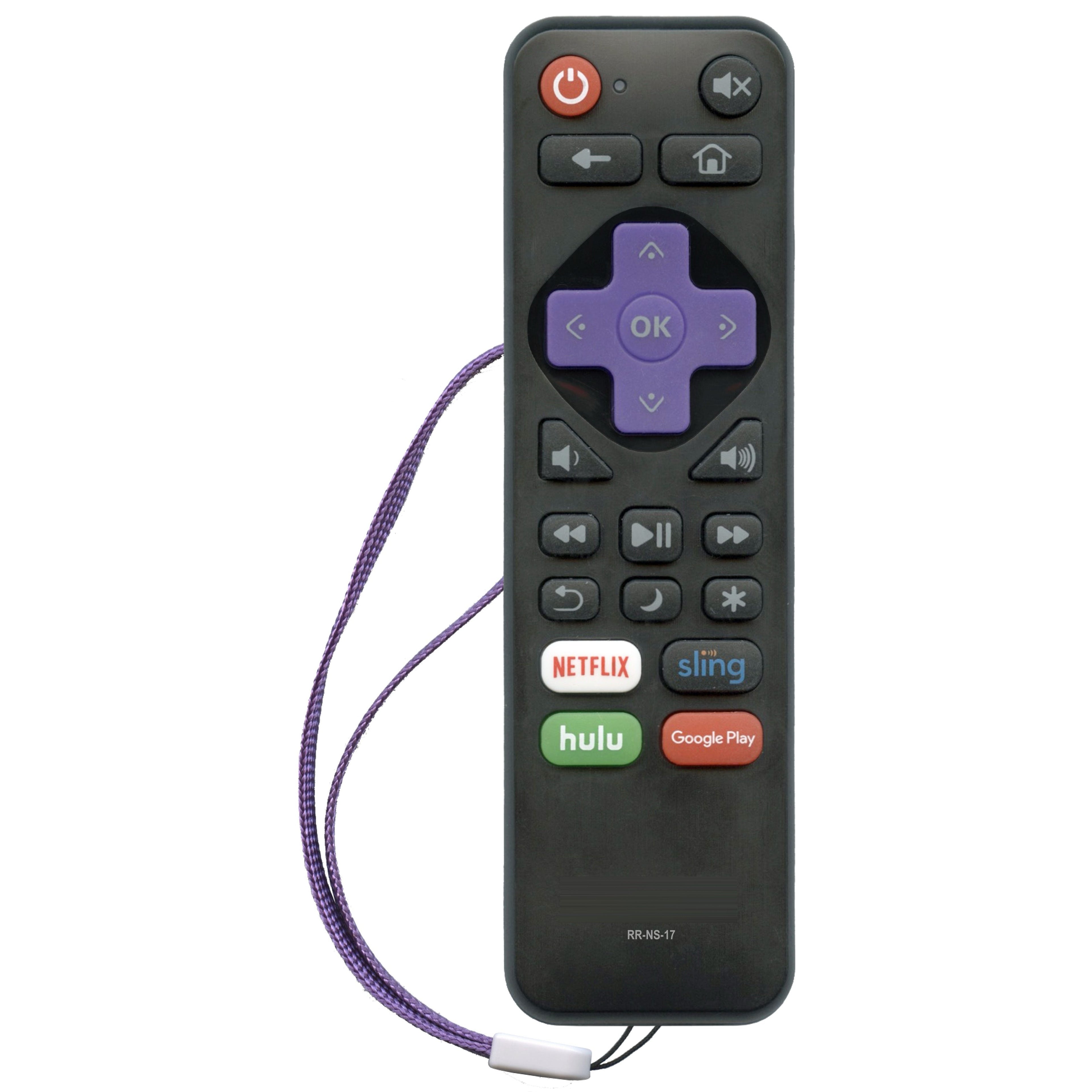 Insignia NS-RCRUS-18 2017 Roku TV Remote Control - 398GR10BEBYN004