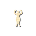 Unfinished Wood Boxer Shape - Sports - Craft - up to 46" DIY