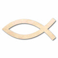 Unfinished Wood Jesus Fish Shape - Easter - Christian - Craft - up to 46" DIY