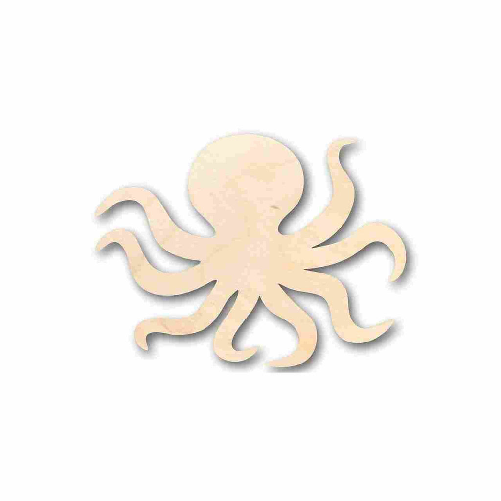 Unfinished Wood Octopus Shape - Ocean - Craft - up to 46" DIY
