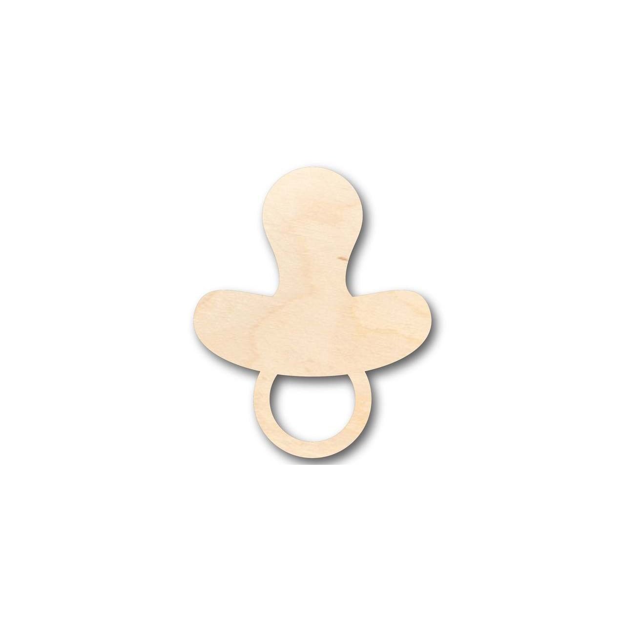 Unfinished Wood Pacifier Shape - Nursery Decor - Craft- up to 46" DIY