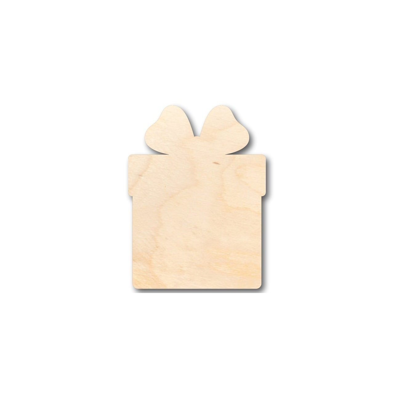 Unfinished Wood Present Gift Shape - Christmas - Birthday - Craft - up to 46" DIY