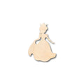 Unfinished Wood Princess Shape - Royalty - Craft - up to 46" DIY