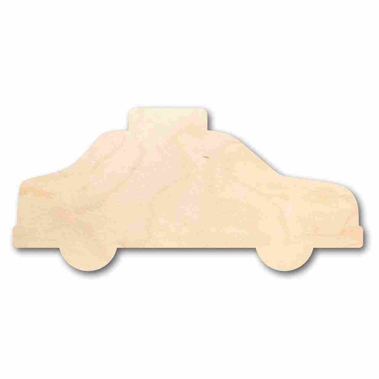 Unfinished Wood Taxi Cab Shape - Craft - up to 46" DIY